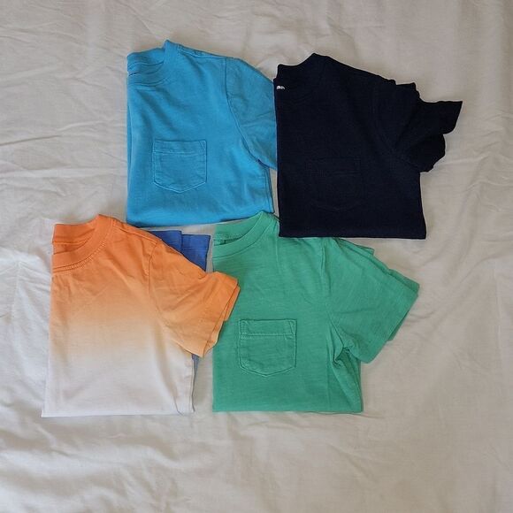 Lands' End Boys Pocket Tee & Ombre Shirt Bundle Size Medium 5-6 - Picture 7 of 9